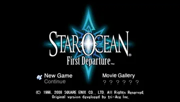 Star Ocean - First Departure (EU) screen shot title